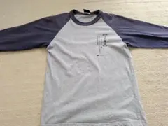 CANTERBURY Tシャツ グレー/ネイビー ラグラン