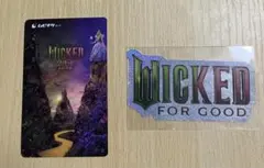 WICKED FOR GOOD ウィキッド 永遠の約束　ムビチケ　ステッカー