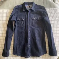 Nudie Jeans ヌーディージーンズ デニムシャツ S リジッド 濃紺