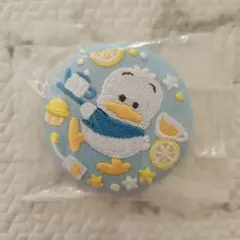 あひるのペックル 刺繍缶バッジ