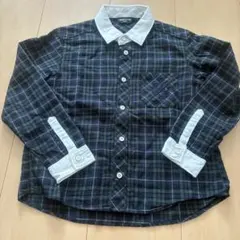 COMME CA ISM チェック柄長袖シャツ 110