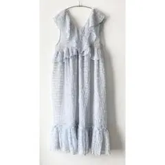 【美品】merry jenny シアーワンピース ブルー