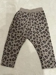 レオパード柄裏起毛ズボン　100cm
