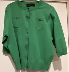 CABAN グリーン カーディガン S