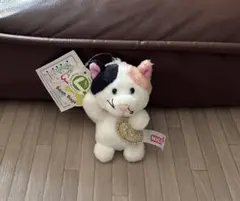 NICI キーリング ぬいぐるみキーホルダー 招き猫 三毛猫