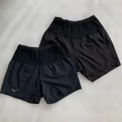 ミズノ ランニングウェア マルチポケットパンツ ショートパンツ ブラック 紐なし