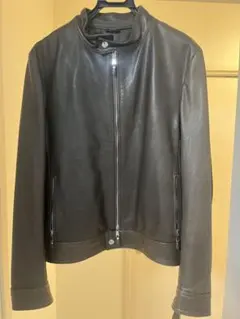EMMETI レザージャケット シングルライダース ブラウン