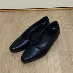 パンプス 23.5 就活 ブラック ヒール クッションソールのサムネイル