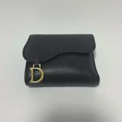 ディオール DIOR Saddle Lotus ウォレット　ブラック