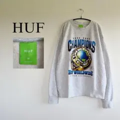 HUF CHAMPIONS CREWNECK クルーネックスウェット　プリント