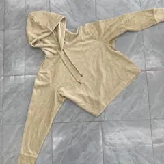 コーエン coen パーカー ベロア調 長袖 ベージュ FREE