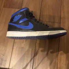 NIKE AIR JORDAN 1 MID ブラック ブルー スニーカー