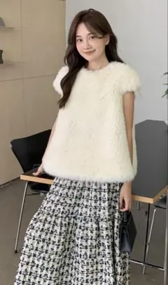 BIRTHDAY BASH♡バックリボンファーベスト♡