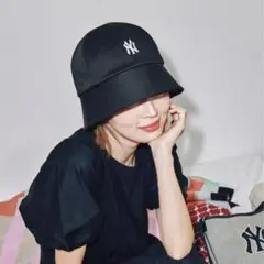 MLB Korea NYロゴ ブラック バケットハット バケハ　ニューエラ