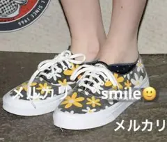 新品 vans 24cm 花柄 フラワー VAN DOREN FLOWER 花