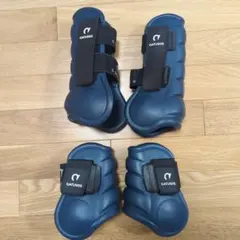 GATUSOS プロテクター ブルー 　乗馬　馬術　馬具　競馬　4個セット