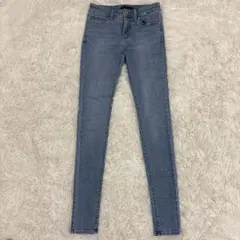 UNIQLO JEANS ウルトラストレッチ スキニーデニム 25 ライトブルー