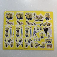 怪盗グルーのミニオン大脱走★シール☆3枚セット★ミニオンズ☆非売品