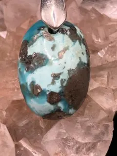 ターコイズ イラン産 ペンダントトップ 天然石 パワーストーン 旅の安全を守る