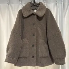 LOWRYS FARM ボアジャケット ブラウン
