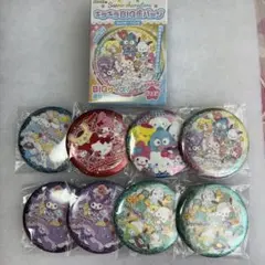 サンリオキャラクターズ キラキラBIG缶バッジ 8個セットのサムネイル