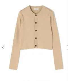 最終値下げ25SS MACPHEEマカフィー　コットンリブクロップドカーディガン