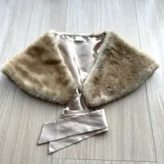 結婚式　ファーショール　ショール　ファー　ボレロ