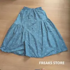 FREAKS STORE フレアスカート 刺繍 デニムのサムネイル