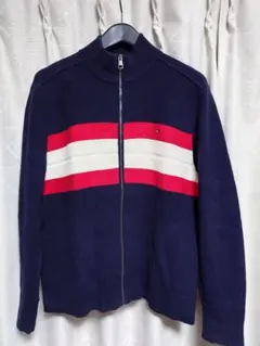 TOMMY HILFIGER ニット フルジップアップ　サイズ: XL