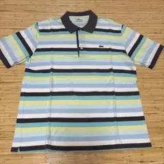 LACOSTE ストライプ ポロシャツ サイズ4