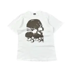 00s USA製 OLD STUSSY スカルロゴTシャツ シングルステッチ