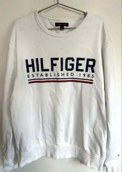 TOMMY HILFIGER トミーヒルフィガー ロゴ トレーナー ホワイト