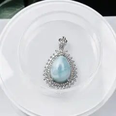 ラリマー　ペンダントトップ　　ネックレス　天然石　【超美品】　4