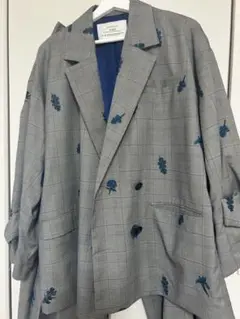Ameri CHECK FLOWER PAPA JACKET セットアップ