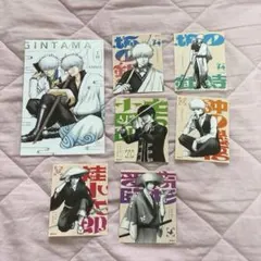 銀魂 ジャンプGIGA 銀箔ポストカード 土方 沖田 坂田銀時 ステッカー