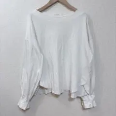 AMERICAN HOLIC ホワイト長袖カットソー　【Ｍ】　オフホワイト