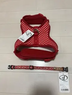 【値下げ❣️＊バラ売り可】犬用ハーネス & 首輪 新品未使用 2点セット  レッド