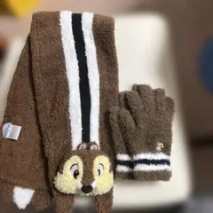 チップとデール　マフラー　手袋