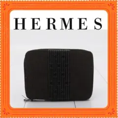 HERMES エルメス エールライン パースPM キャンバス ラウンド