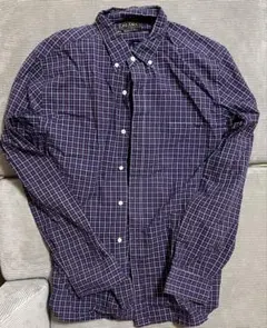 【値下げ交渉歓迎】BEAMS+ 長袖シャツ L ネイビー チェック