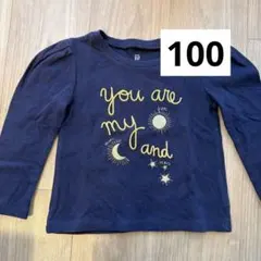 baby GAP 100 長袖 ネイビー 刺繍