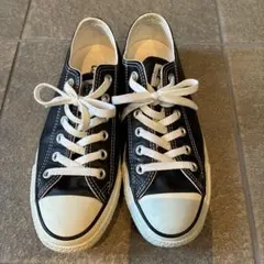 コンバースオールスター　レザーブラック