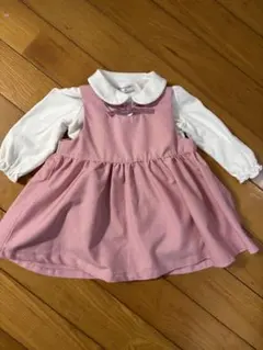 ピンク襟付きベビー・キッズドレス