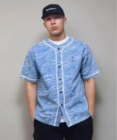 Back Channel JACQUARD BASEBALL SHIRT XXL