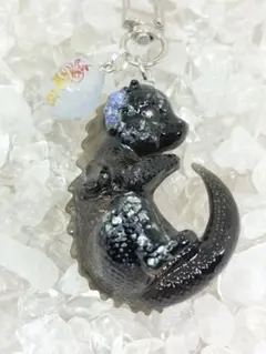 SALE◎2弾 オルゴナイト 清塩チャーム付 モリオン オブシディアン