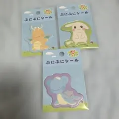 【完売品】ぽこあポケモン ぷにぷにシール うすチュウ ラプラス カイリュー
