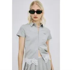 CUTSEW LACE ZIPUP GREY josemoon 新品タグ付き - メルカリ