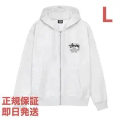 ❗️期間限定SALE❗️ステューシー ストック N.Y. ジップ フーディ 灰L