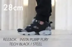 リーボック インスタ ポンプ フューリー テック ブラック/スティール