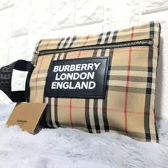 【美品】BURBERRY クラッチバッグ セカンドバッグ ノバチェック